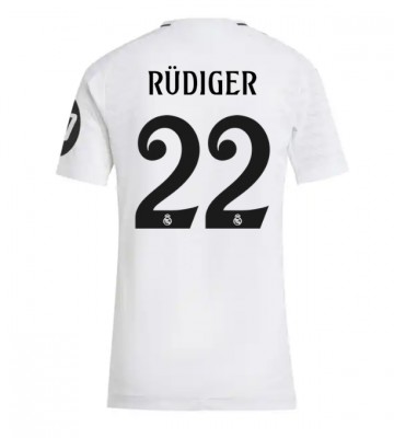 Real Madrid Antonio Rudiger #22 Hemmatröja Dam 2024-25 Kortärmad